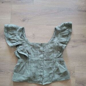 Aerie Green Blouse